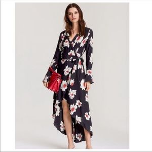 Equipment floral silk dress